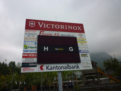 Fussball-Anzeigetafel Bär Timing AG NHA 4618