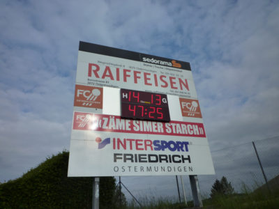 Fussball-Anzeigetafel Bär Timing AG NHA 3310