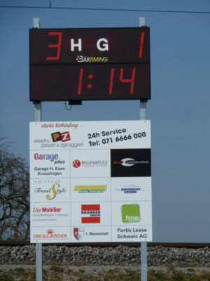 Fussball-Anzeigetafel Bär Timing AG NHA 3310