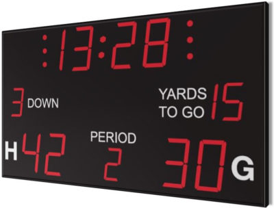 Anzeigetafel Tableaux d'affichage Nautronic baertiming American-football