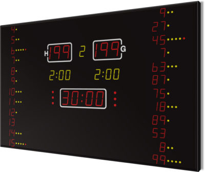 Anzeigetafel Tableaux d'affichage Nautronic baertiming Line62