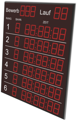 Zeitmessgerät Chronomètres Alge-Timing baertiming Schwimmen Anzeigetafel